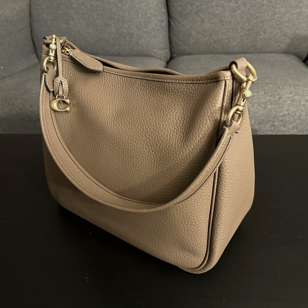 Coach Cary Shoulder Bag - Dark Stone/Brass